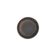 Italian Acorn and Dark Gull Gray Weathered Faux Leather Shank Back Button - 24L/15mm