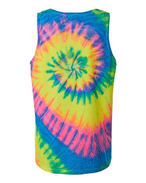 Multi-Color Spiral Tie-Dyed Tank Top