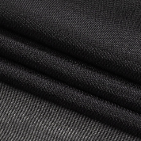 Black Polyester Stretch Mesh