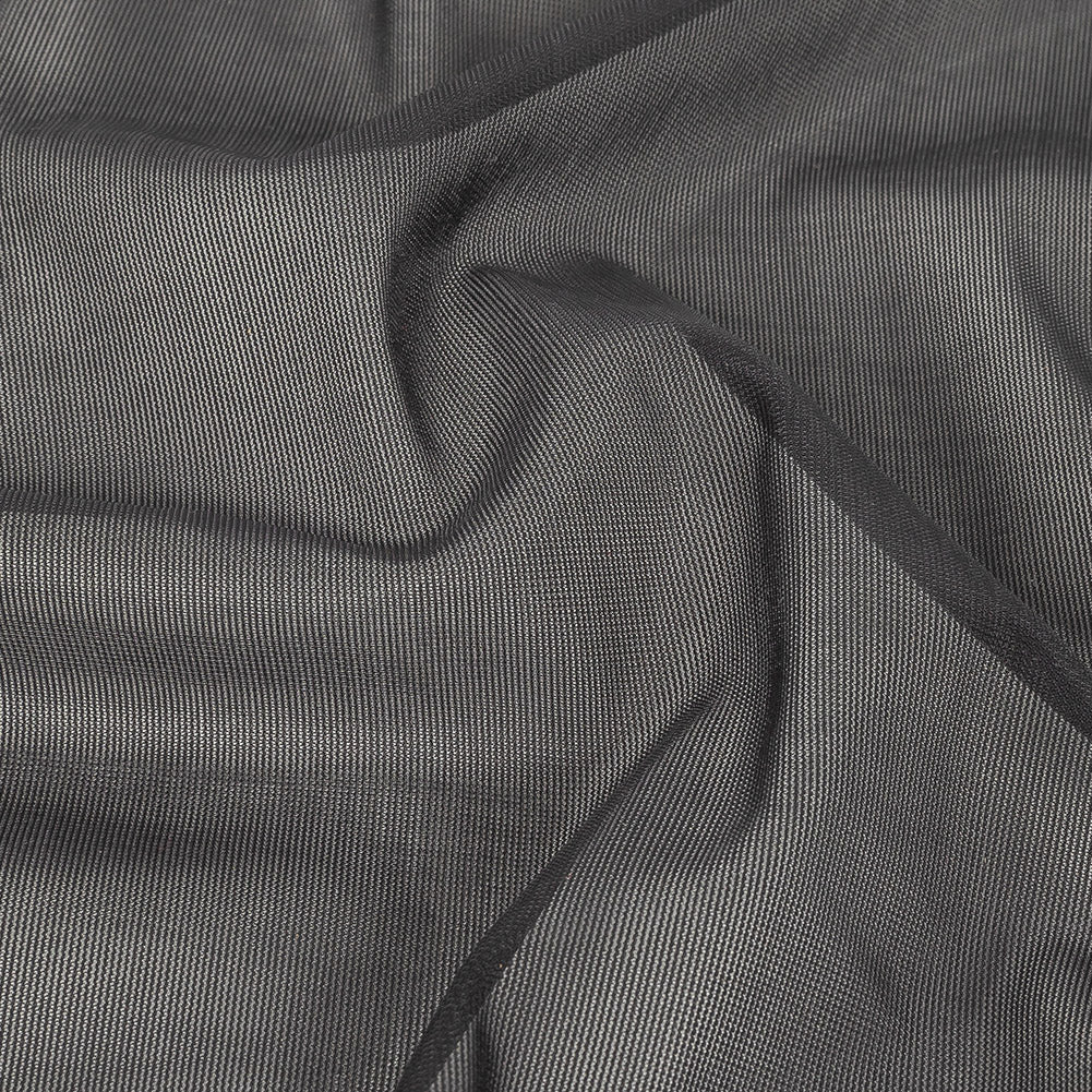 Black Polyester Stretch Mesh