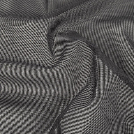 Black Polyester Stretch Mesh