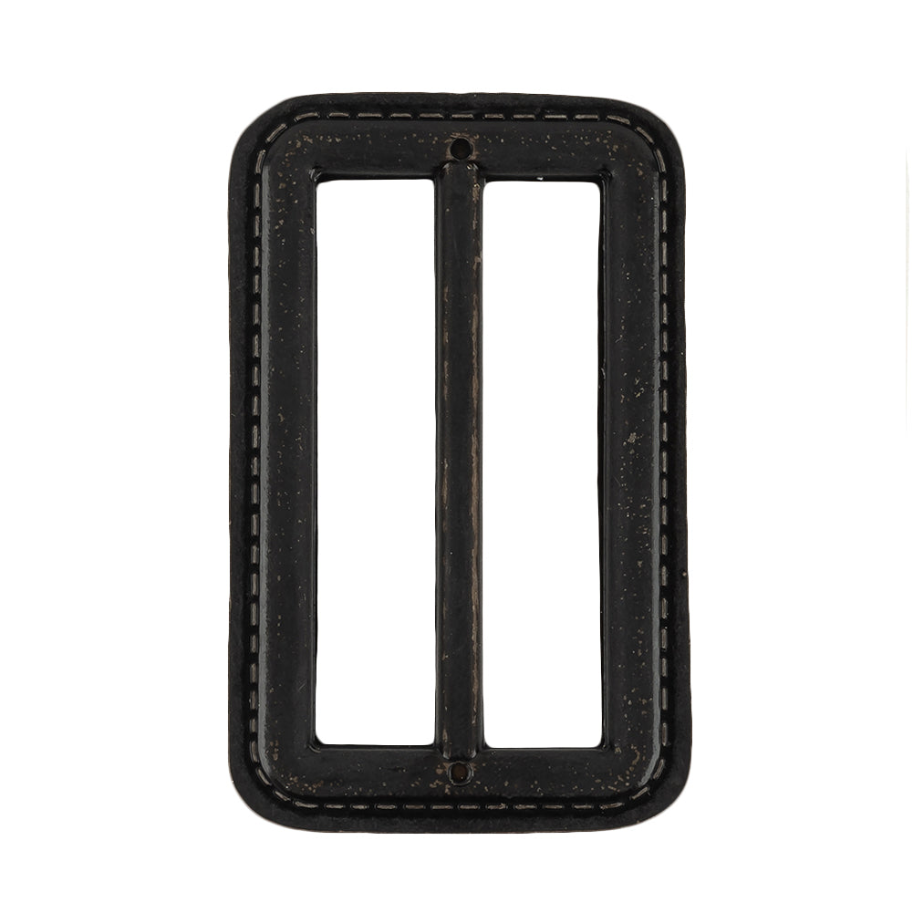 Italian Tar Faux Leather Slider - 2.5" L x 1.5" W
