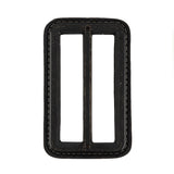 Italian Tar Faux Leather Slider - 2.5" L x 1.5" W