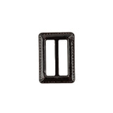 Italian Java Faux Leather Slider - 1.375" L x 1" W