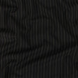 Liz Claiborne Jet Black and Beige Pinstriped Stretch Polyester Suiting