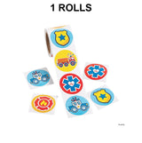 Rescue Heroes Sticker Roll 100 Pieces