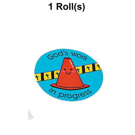 God At Work Sticker Roll 100 Pc.