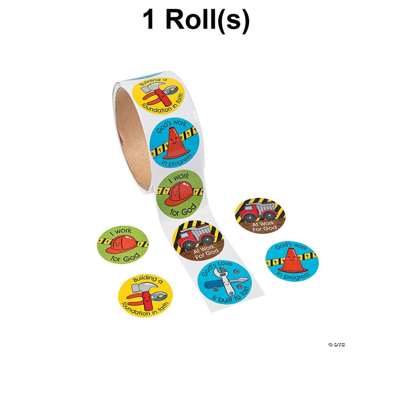 God At Work Sticker Roll 100 Pc.