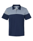 Adidas® Heathered 3-Stripes Colorblocked Polo