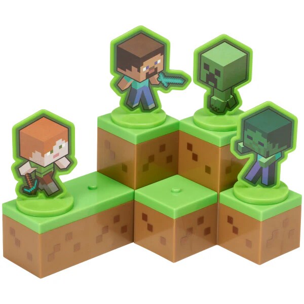 MINECRAFT Mobs Beware! Set Cake Decorating Kit Topper