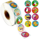 I Love Camping Sticker Roll 100 Pieces