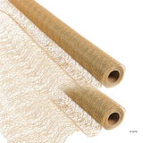Gold Glitter Fabric Roll 30" x 30 ft.