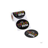 Class of 2034 Sticker Roll Bulk 100 Pc
