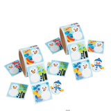 2" x 2" Mini Dress-a-Snowman Sticker Roll - 50 Pc