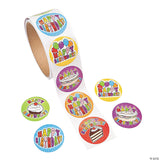 Bulk 100 Pc. Birthday Sticker Roll