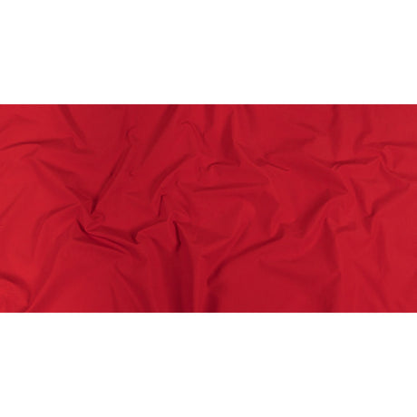 Classic Red Cotton and Polyester Poplin with Water Repellant Coating