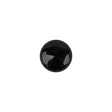Black Faceted Shank Back Glass Button - 17L/10.5mm