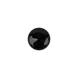 Black Faceted Shank Back Glass Button - 17L/10.5mm