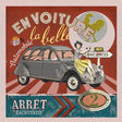 French Ginger, Gray and Blue By Car Beautiful Oversized Square Patch - 18.875"
