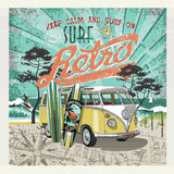 French Mustard, Seafoam and Sand Surf's Up Oversized Square Patch - 18.875"
