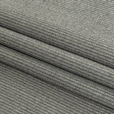 Black and Blanc de Blanc Railroad Striped Stretch Blended Wool Suiting