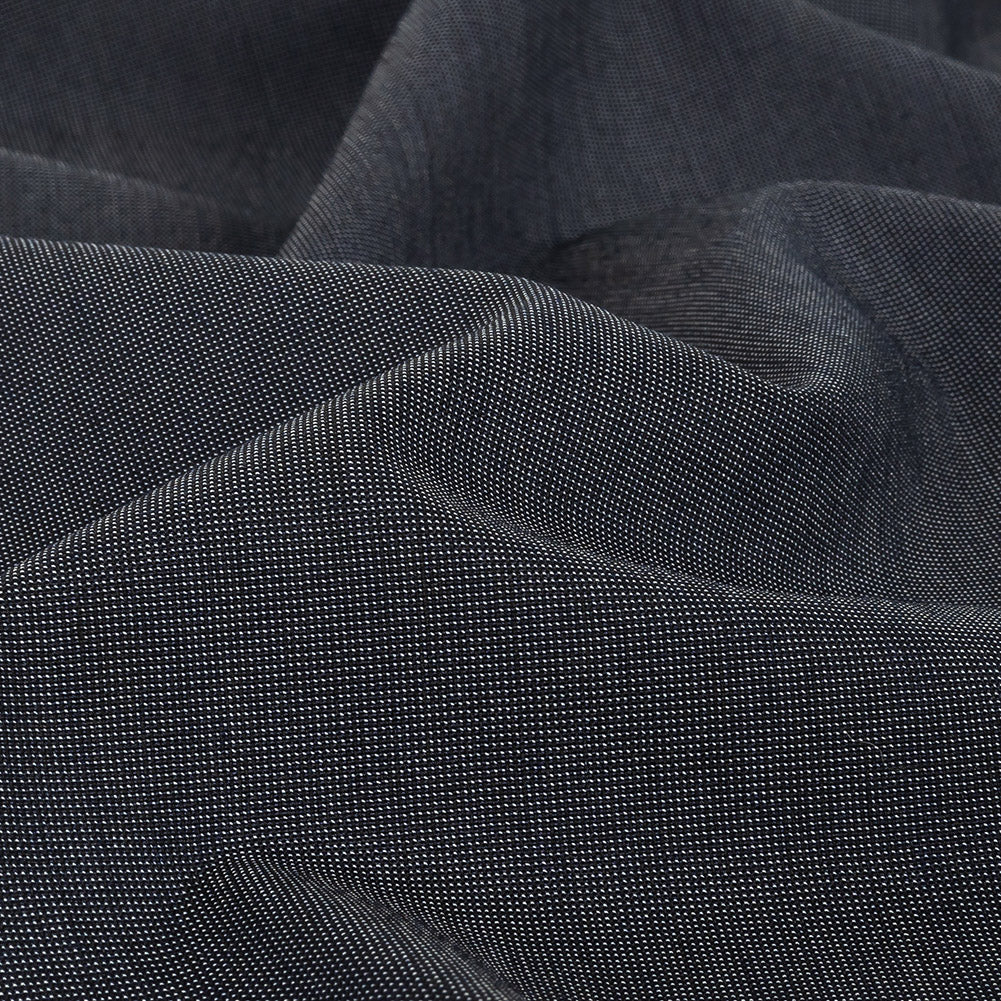 Night Sky Pin Dot Stretch Polyester Suiting