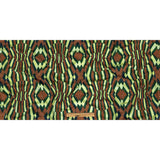Compression Swimwear Tricot, UV Protective with Aloe Vera Microcapsules - Ambrosia, Green and Wooden Beads Geometric - Caye Collection
