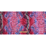 Compression Swimwear Tricot, UV Protective with Aloe Vera Microcapsules - Magenta and Blueberry Python - Caye Collection