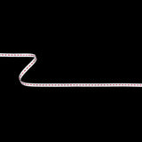 White Grosgrain Ribbon with Pink Stitching - 0.25"