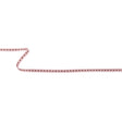Baby Pink Grosgrain Ribbon with Brown Stitching - 0.25"