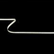 Egret Grosgrain Ribbon with Lucent White Stitching - 0.25"
