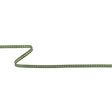 Kale Green Grosgrain Ribbon with Bright White Stitching - 0.25"