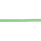 Mint Green Grosgrain Ribbon with Bright White Stitching - 0.25"