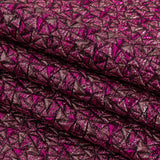 Mood Exclusive Metallic Fuchsia and Corsage Pink Tactile Triangles Luxury Brocade