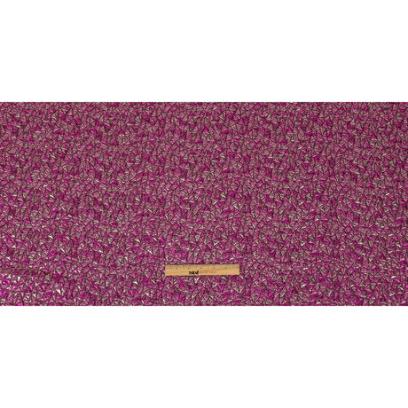 Mood Exclusive Metallic Fuchsia and Corsage Pink Tactile Triangles Luxury Brocade