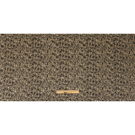 Mood Exclusive Metallic Gold and Black Tactile Triangles Luxury Brocade
