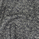 Mood Exclusive Metallic Silver and Navy Tactile Triangles Luxury Brocade