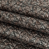 Mood Exclusive Metallic Silver and Rose Gold Tactile Triangles Luxury Brocade