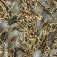 Mood Exclusive Metallic Gold and Black Mineral Veins Luxury Burnout Brocade