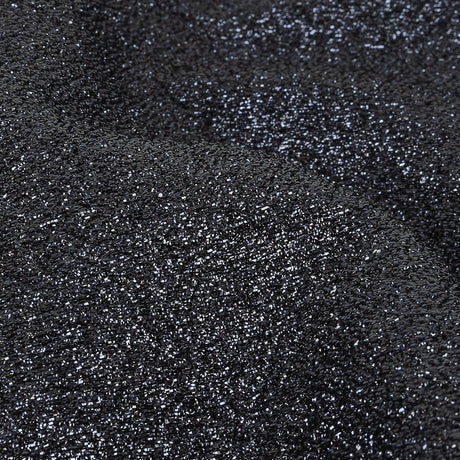 Cygnus Metallic Navy and Black Crinkled Lame Luxury Brocade