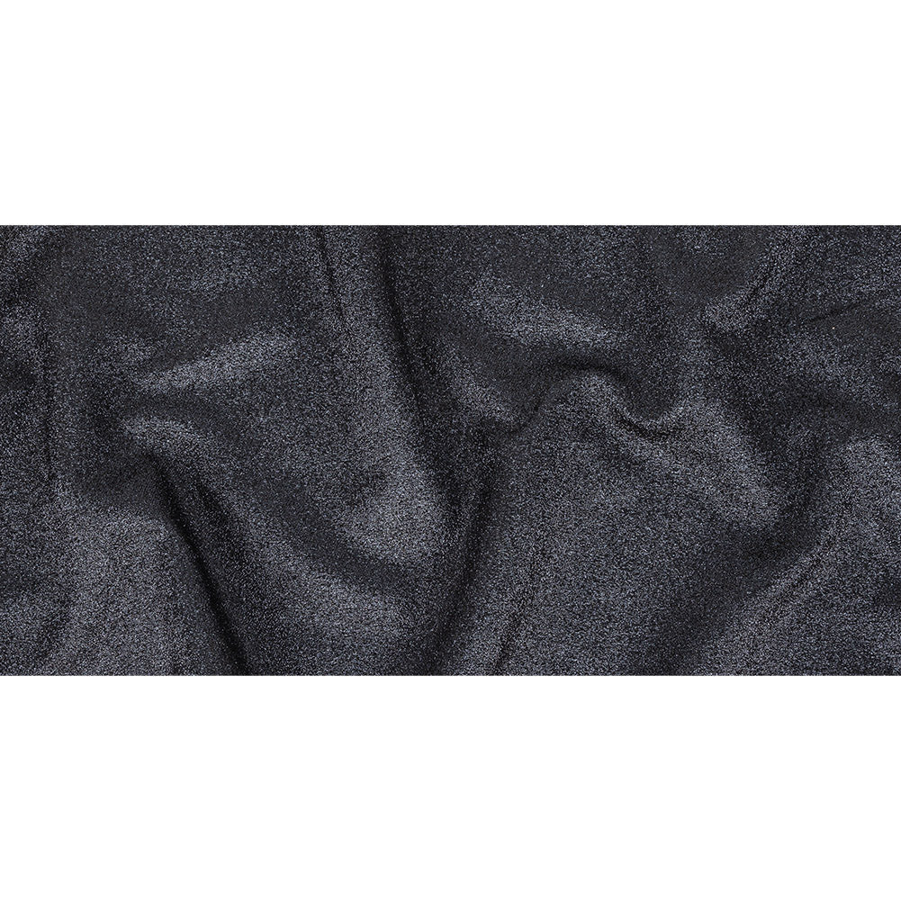 Cygnus Metallic Navy and Black Crinkled Lame Luxury Brocade