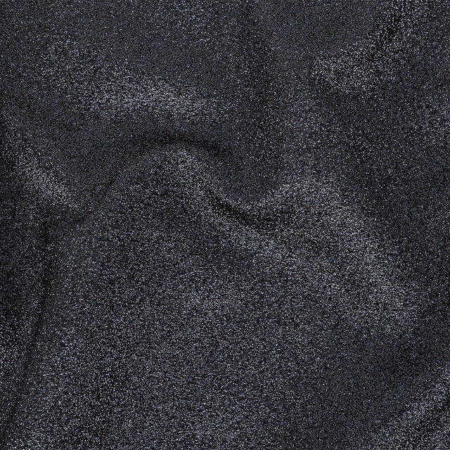 Cygnus Metallic Navy and Black Crinkled Lame Luxury Brocade