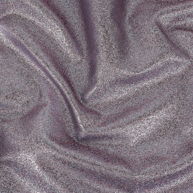 Cygnus Metallic Sky Blue and Pink Crinkled Lame Luxury Brocade