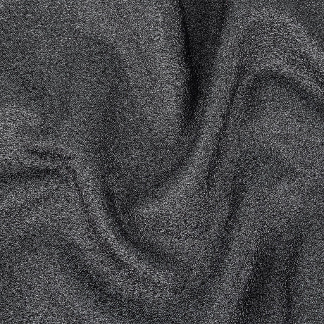 Cygnus Metallic Black and Silver Crinkled Lame Luxury Brocade