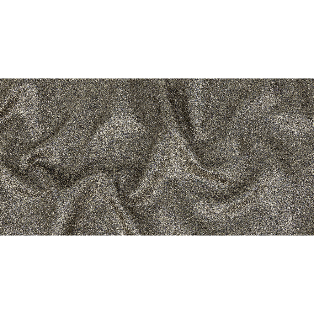 Cygnus Metallic Gold and Navy Crinkled Lame Luxury Brocade