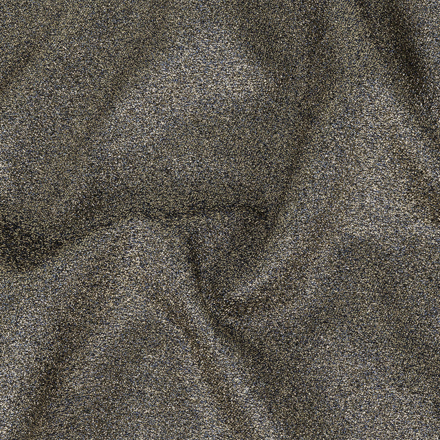 Cygnus Metallic Gold and Navy Crinkled Lame Luxury Brocade