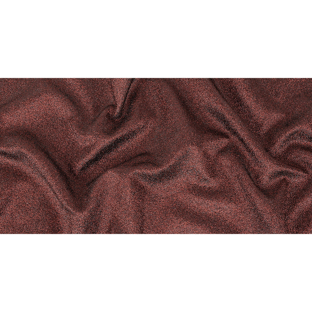 Cygnus Metallic Red and Black Crinkled Lame Luxury Brocade
