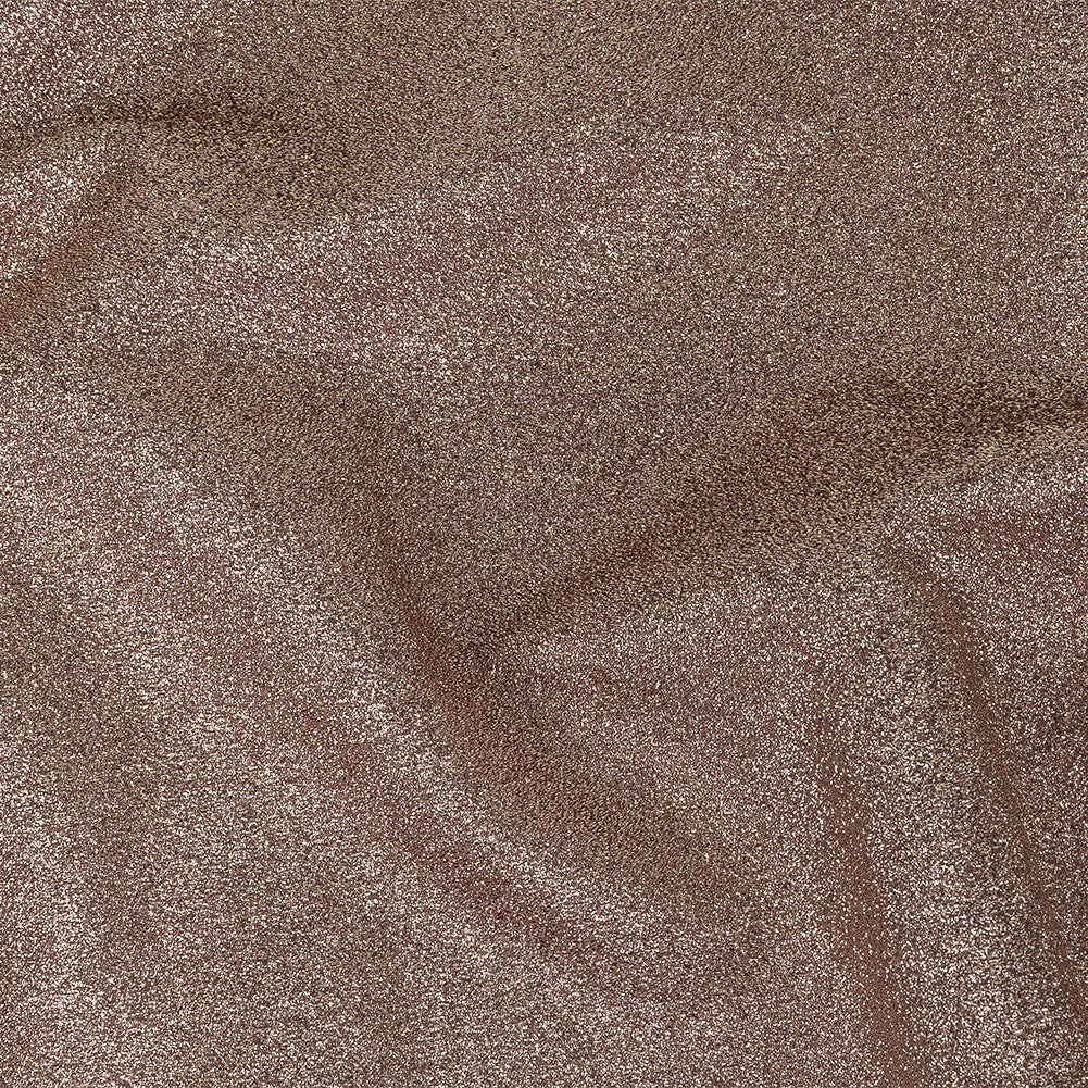 Cygnus Metallic Pink and Gold Crinkled Lame Luxury Brocade