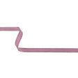 Purple Woven Ribbon with Navy and White Stitched Border - 0.375"