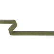 Sage Green Woven Ribbon with Navy and White Stitched Border - 0.625"